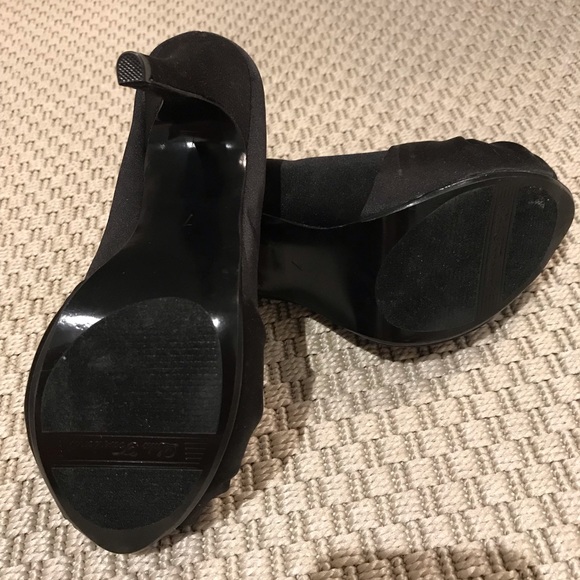 Lulu Townsend black peep toe pumps - Picture 4 of 4